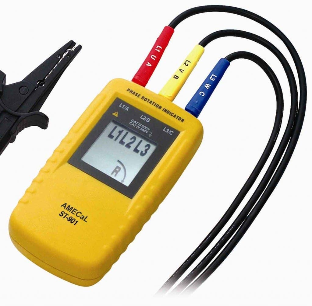 How does a phase rotation meter work