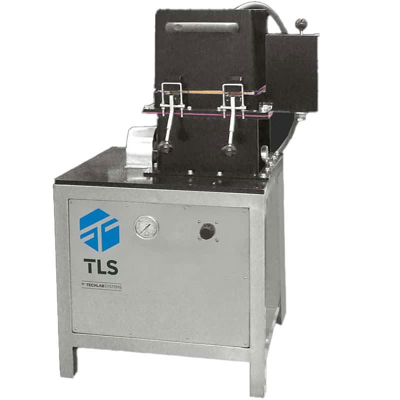 Front view of Somerville Fractionator SF-10 showing dual clamps, pressure gauge, and TLS logo.
