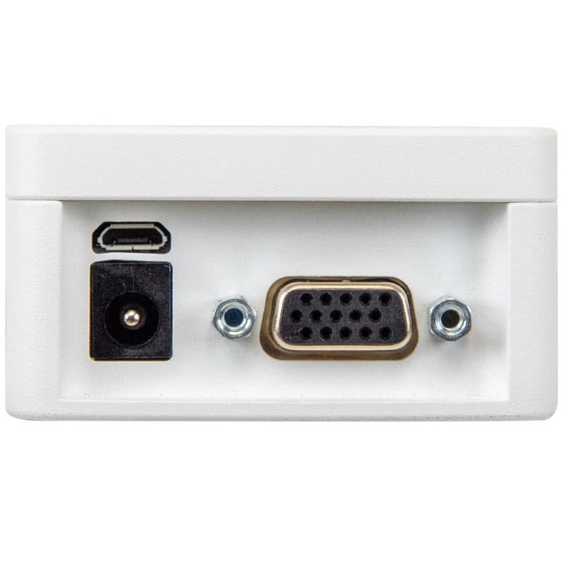 Close-up of Series 4 digital force gauge connectivity panel with USB, power, and multi-pin communication ports.
