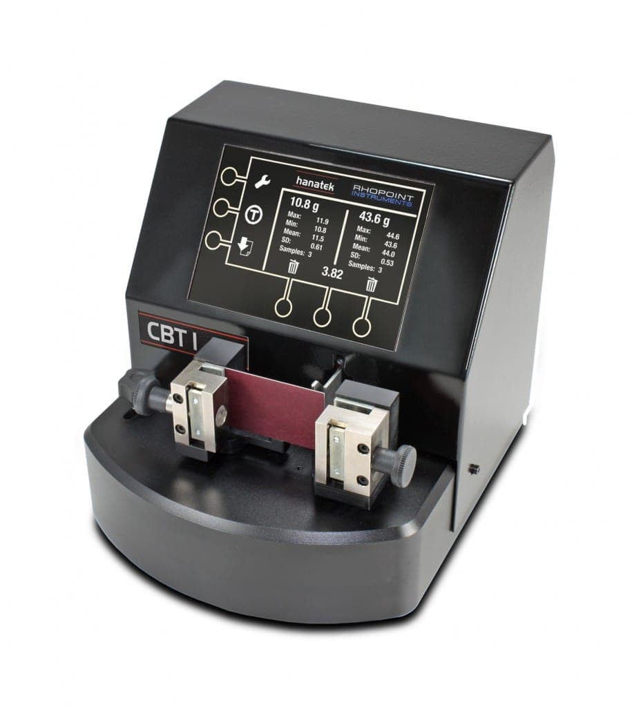 Crease and board stiffness tester