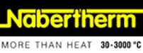 Nabertherm logo with tagline “More than heat” and temperature range 30–3000 °C.