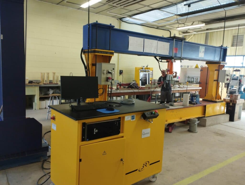 Large structural test machine modernised with computer controls, instrumentation and data acquisition.